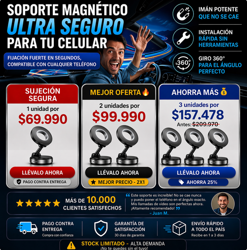 👉 El soporte que NO se cae ni en huecos 🚗