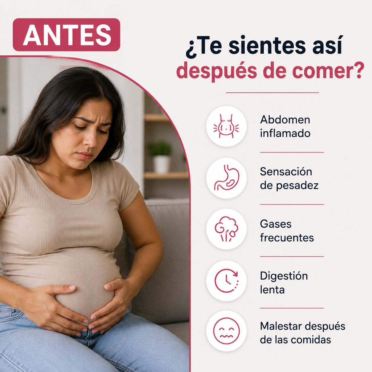 DIGESTIVE ENZYMES 🍽️ Disfruta tus comidas sin la incómoda sensación de pesadez e inflamación