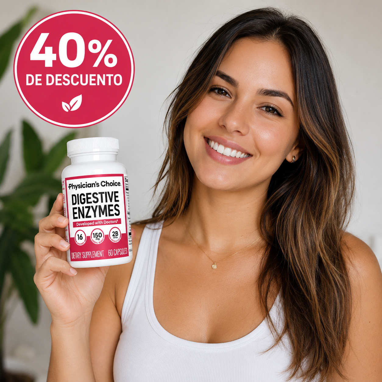 DIGESTIVE ENZYMES 🍽️ Disfruta tus comidas sin la incómoda sensación de pesadez e inflamación