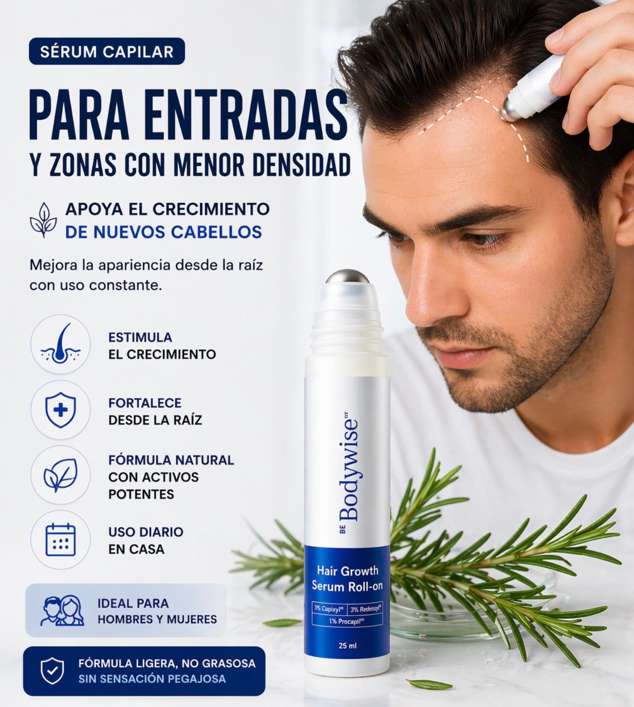 Sérum Capilar Be Bodywise Con Romero