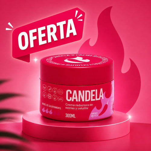 CANDELA 300 ML + REGALO ✨ Ayuda a mejorar la apariencia de las estrías y recupera la confianza en tu piel