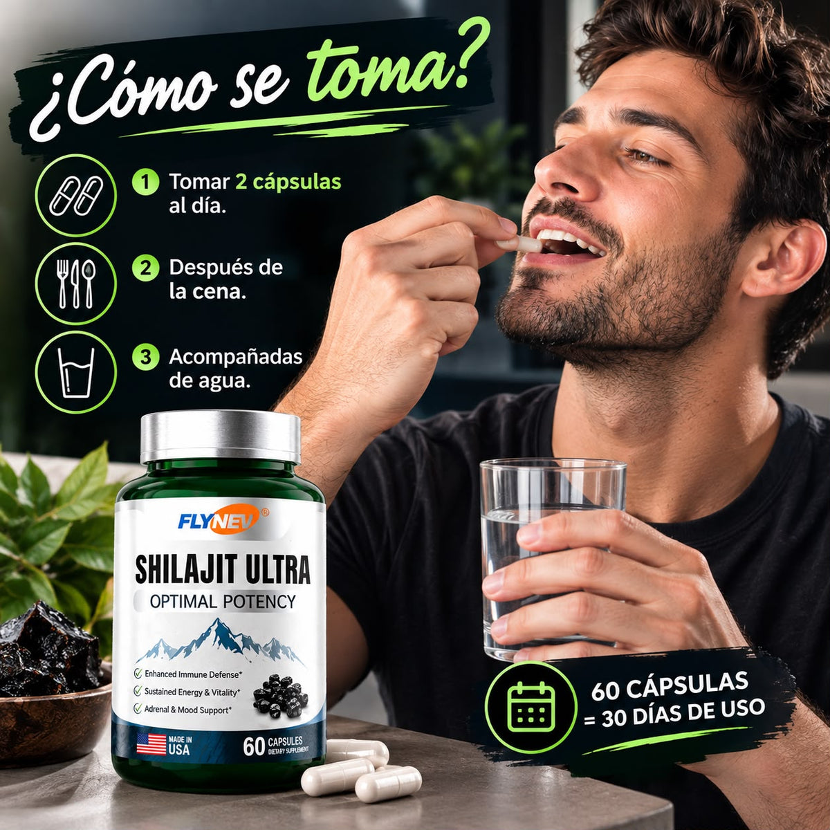 SHILAJIT ULTRA Y ENERGIZANTE - 💪 Una fórmula diseñada para el hombre de hoy 🔥
